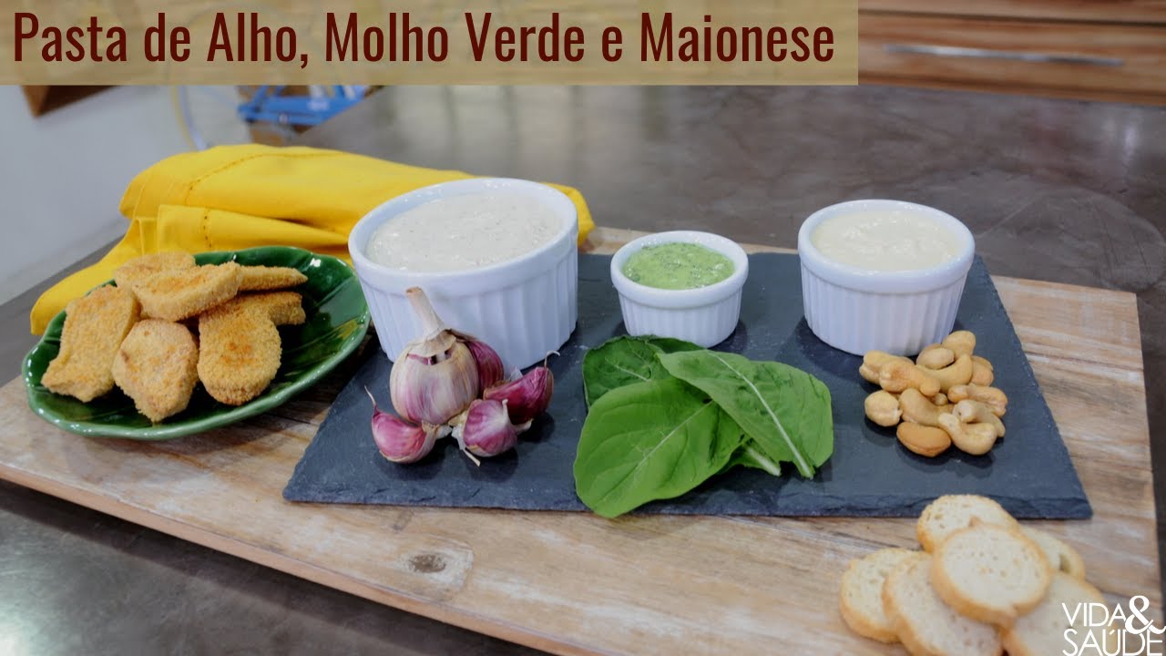 Receita: molho verde, pasta de alho e maionese - Como não engordar na gravidez - Parte 4 (27/11/19)