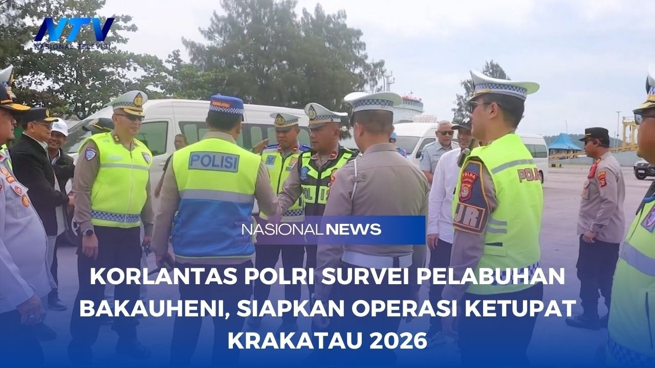 KORLANTAS POLRI SURVEI PELABUHAN BAKAUHENI, SIAPKAN OPERASI KETUPAT KRAKATAU 2026