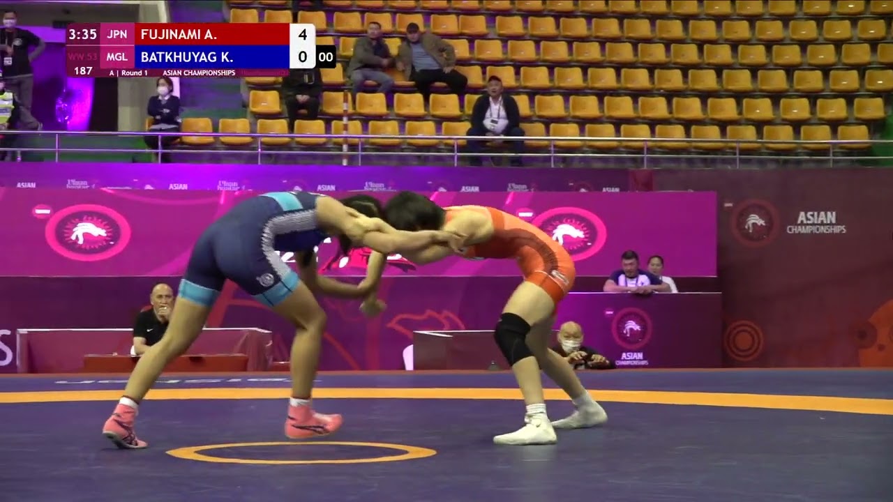 Round 1 WW - 53 kg: A. FUJINAMI (JPN) v. K. BATKHUYAG (MGL)