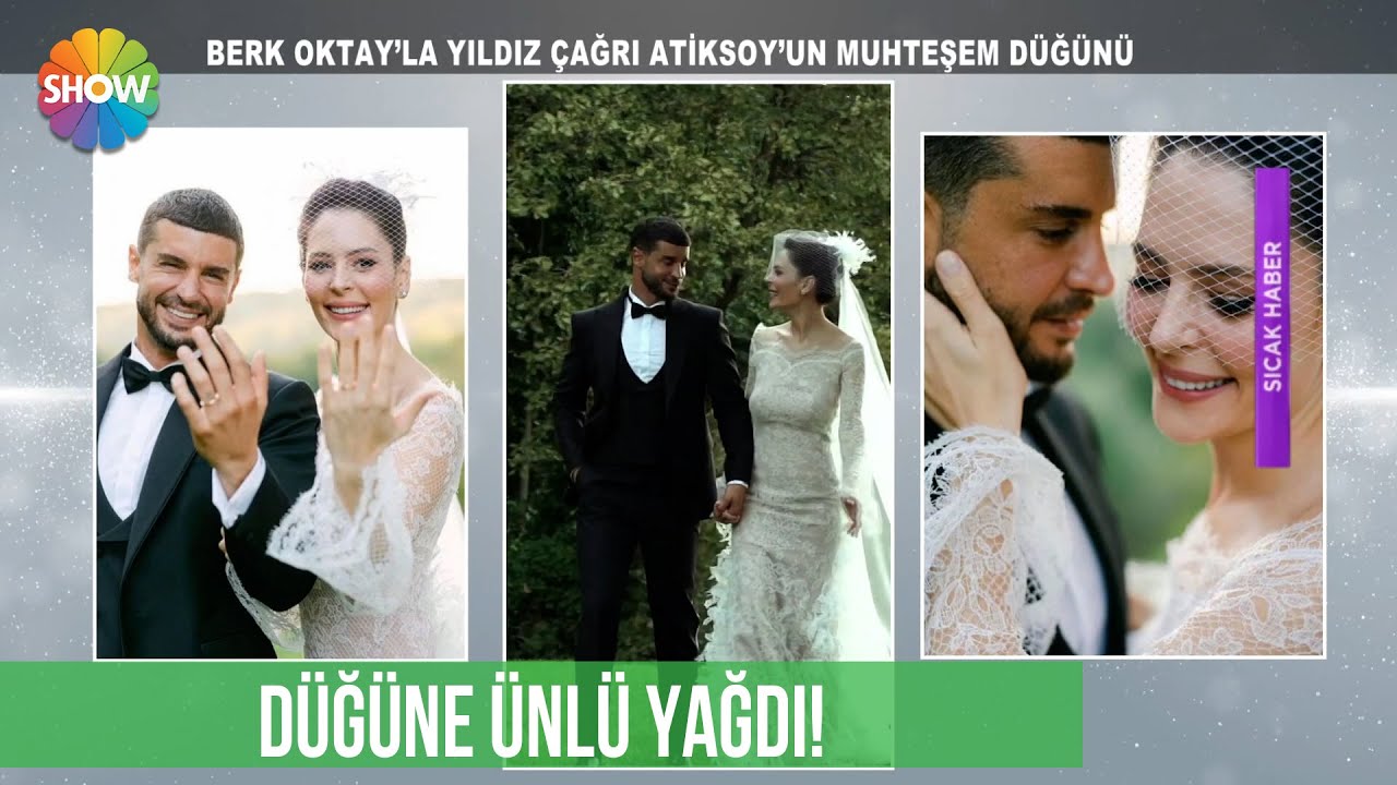 Berk Oktay ile Yıldız Çağrı Atiksoy'un muhteşem düğünü...