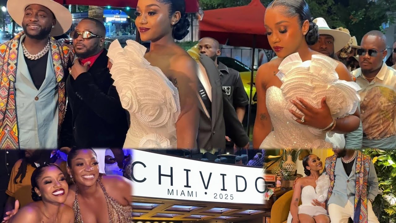 #Chivido2025: Davido & Chioma Pre Wedding Party In Miami With Adekunle Gold, Teni, Zlatan & Others 