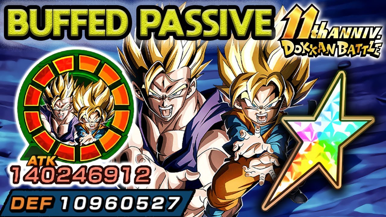 BUFFED 100% EZA TEQ LR GOHAN & GOTEN! 11TH ANNIVERSARY BUFF! Dragon Ball Z Dokkan Battle