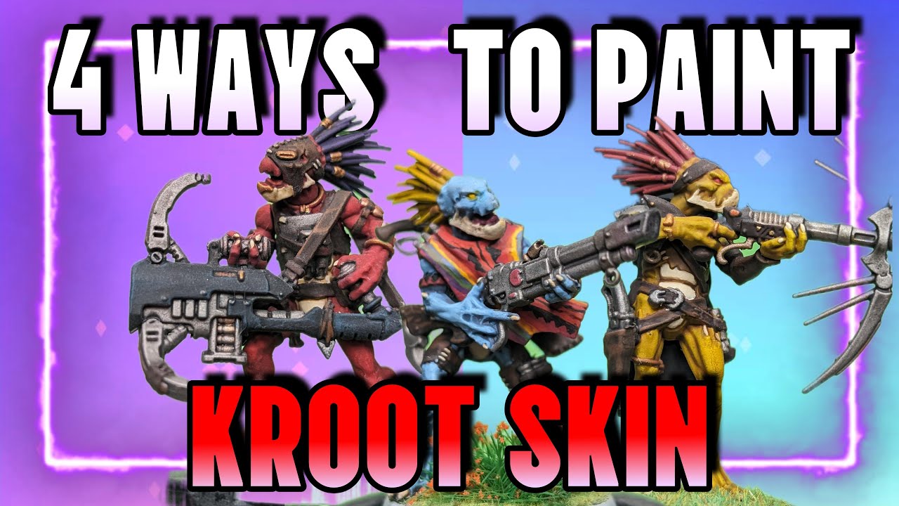 4 Ways to Skin Kroot! Painting Kroot Skin Quickly