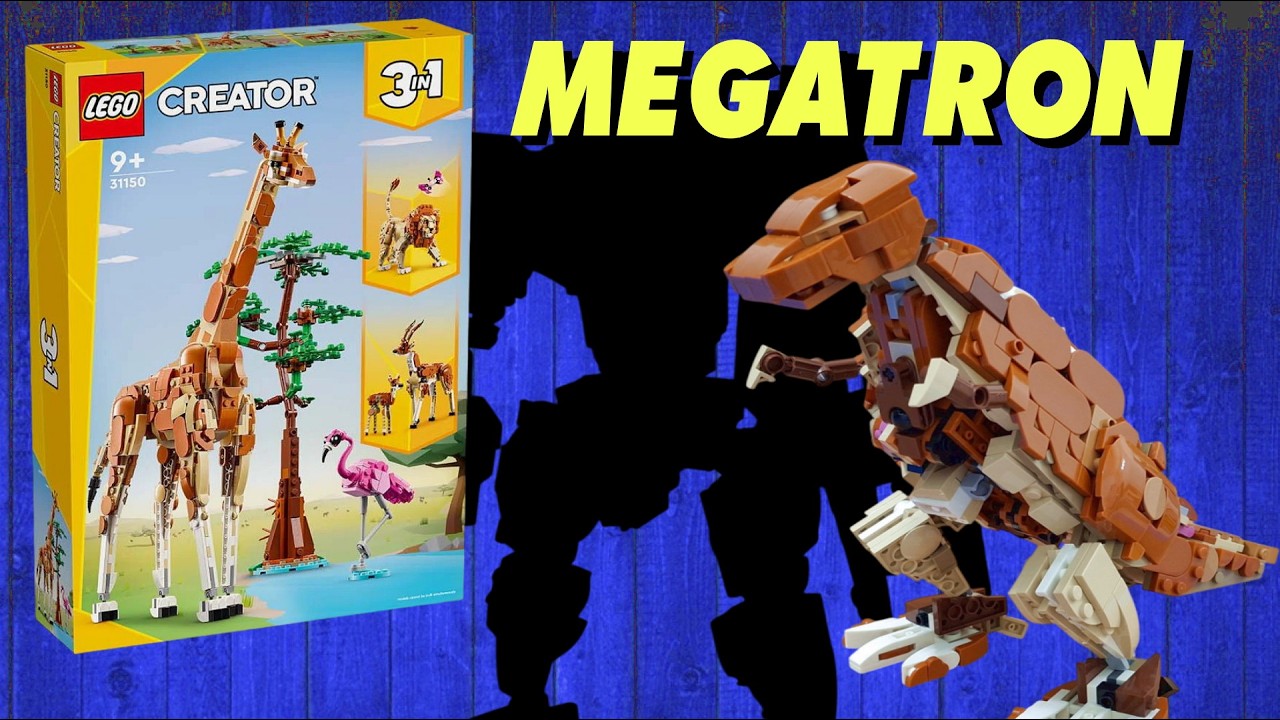 LEGO Transformer  Megatron T Rex  Dinosaur (Beast Wars)  , LEGO 31150 alternative built