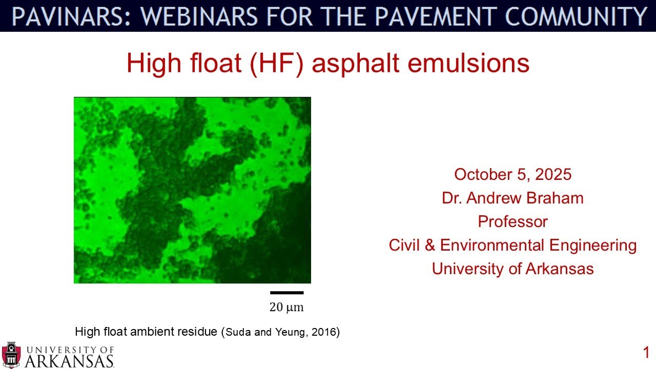 Pavinar: High float (HF) asphalt emulsions