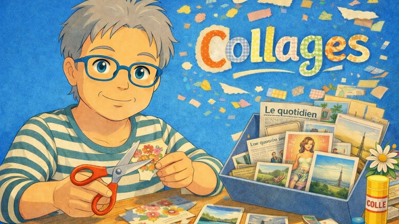 et si on collait un peu...#collages #scrap #bonnehumeur