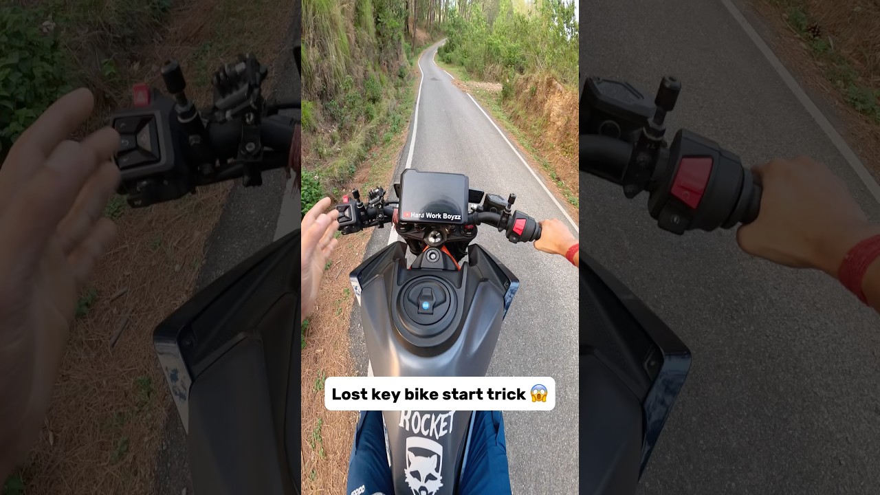 Lost key bike start trick 🤯