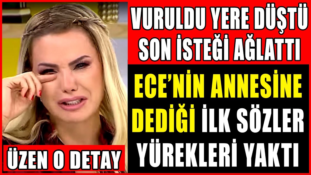 Ece Erken'in Yürek Yakan İlk Sözleri! Eşi'nin Son İsteği Ağlattı! İşte Vurulma Nedeni? Üzen O Detay