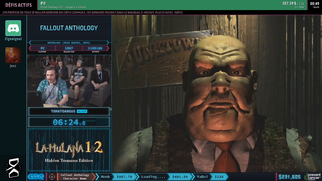 Fallout Anthology en 2:16:21 (Anthology (Main Series, Any%)) [AGDQ2020]