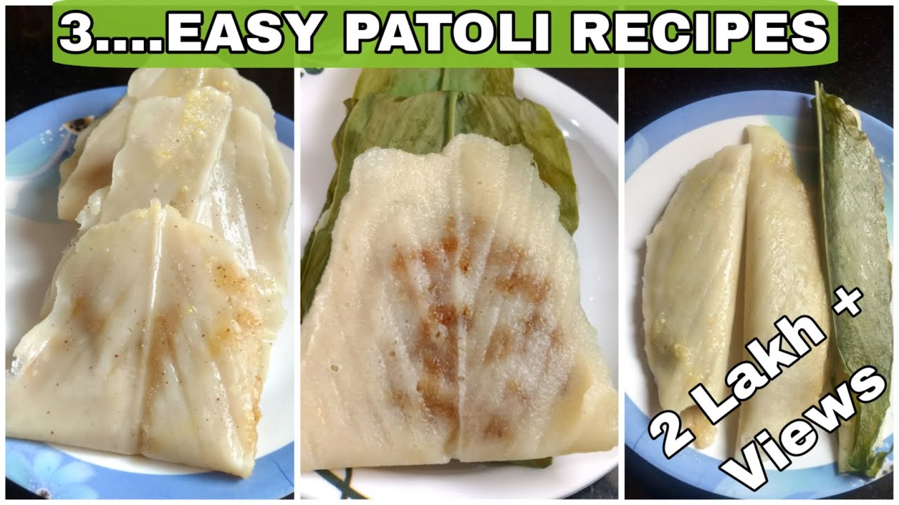 3 easy patoli recipes | 3 easy sweet rice dumplings| patholi recipe by Pleasure cooker