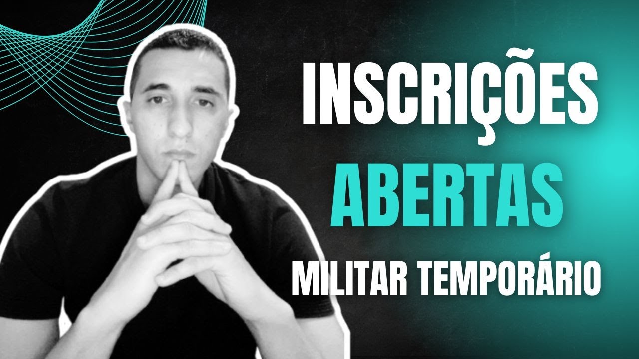 Inscrições abertas militar temporário veja as áreas de interesse (já saiu o edital).