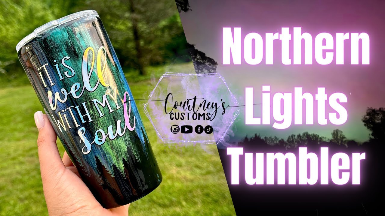 NORTHERN LIGHTS EPOXY TUMBLER
