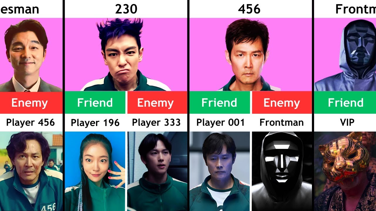 Squid Game Player's Biggest Enemy & Best Friend