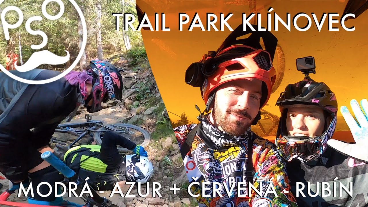 TRAIL PARK KLÍNOVEC 2020 - Modrej Azur + červenej Rubín + jeden crash:) - [4K]