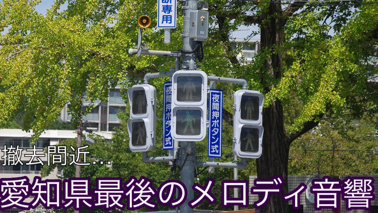 【信号機編75-1】（更新済み）愛知県最後のメロディ音響装置が撤去更新されるそうです…