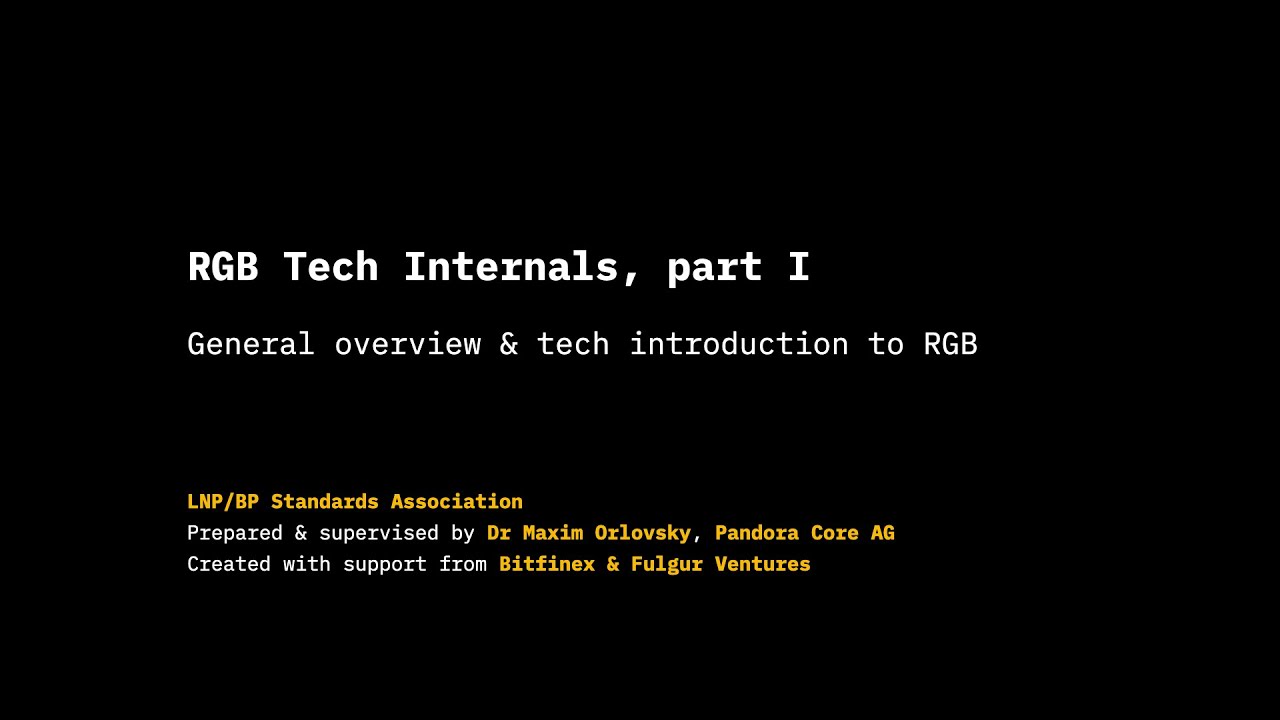 RGB Technical Internals, Part I
