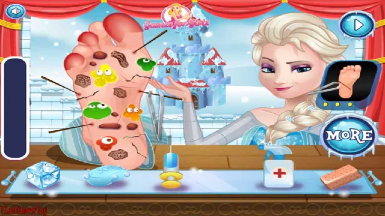 Elsa At The Doctor - Frozen Doctor Games - Foot Problems