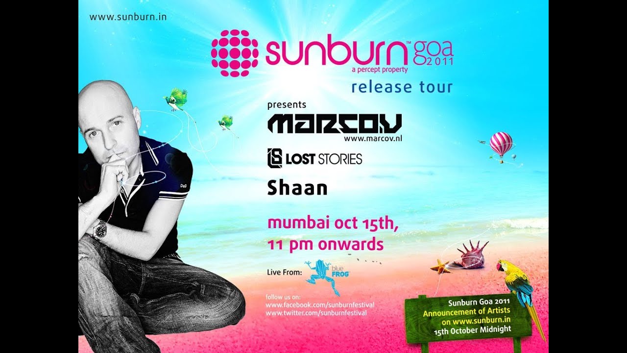 Sunburn 2011 Release tour with 'Marco V' LIVE @ Blue Frog