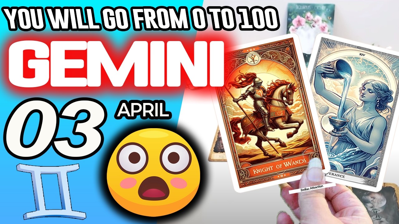 Gemini ♊🎁LAST MINUTE SURPRISE❗️ YOU WILL GO FROM O TO 100🔥💥 horoscope for today APRIL 3 2026 ♊