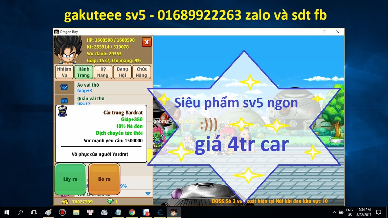 Ngọc rồng online | Show si&ecirc;u phẩm | gakuteee ☆