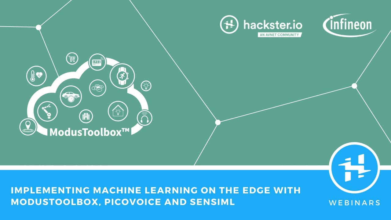 Implementing Machine Learning on the Edge with ModusToolbox™, Picovoice and SensiML.