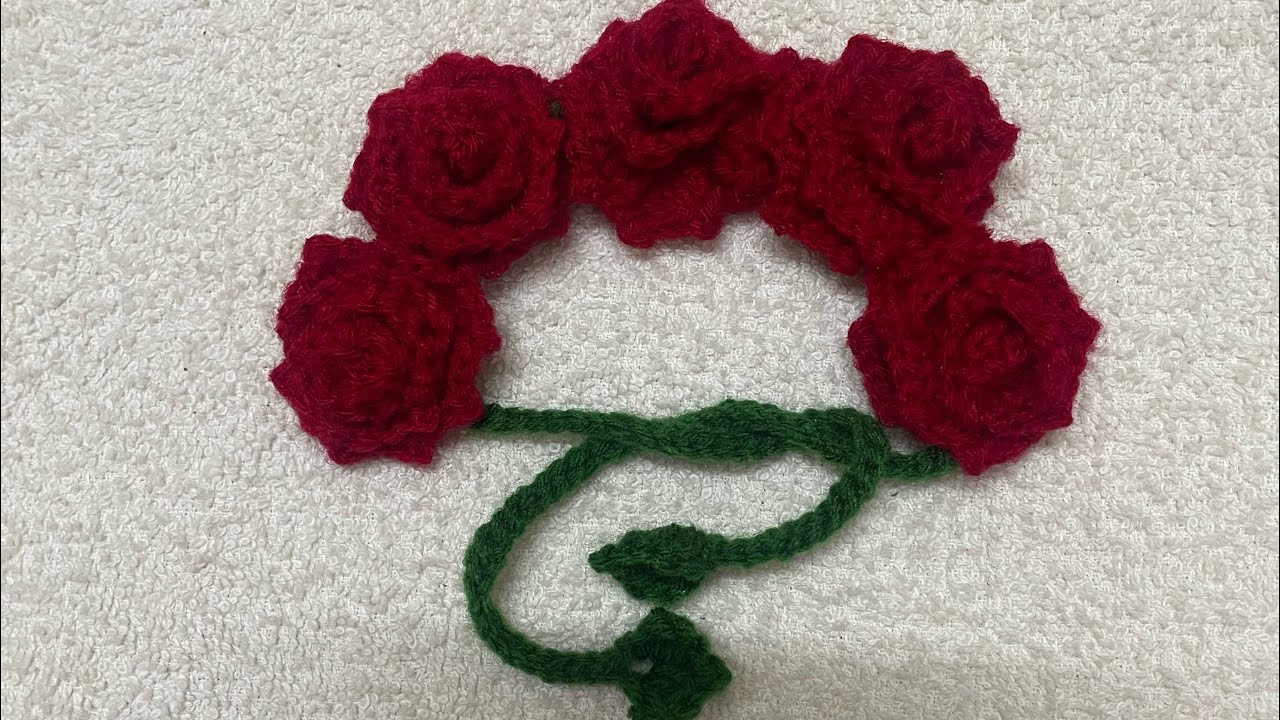 Rose flower gajra for hair 