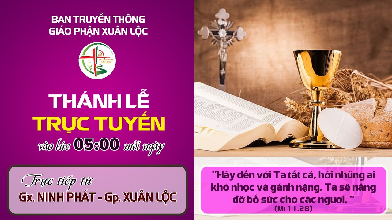 (TRỰC TIẾP) THÁNH LỄ ONLINE THỨ TƯ  TUẦN III MÙA CHAY (  11-03-2026)