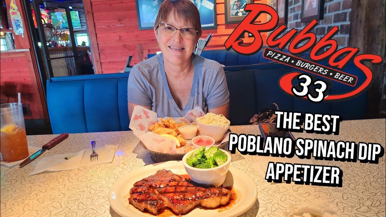 GOTTA ORDER Poblano Spinach Dip 🍽️Bubba's 33