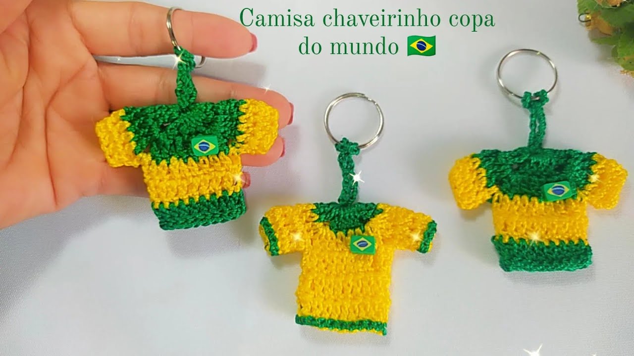CAMISA DO BRASIL CHAVEIRINHO/ TEMA COPA DO MUNDO 🇧🇷
