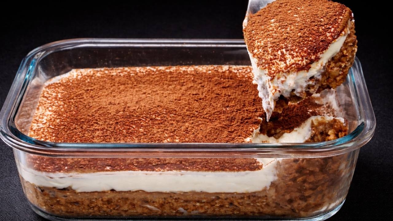 ❗️5-Minuten-Tiramisu, von dem alle begeistert sind! Nur 3 Zutaten – ohne Zucker, ohne Mehl!
