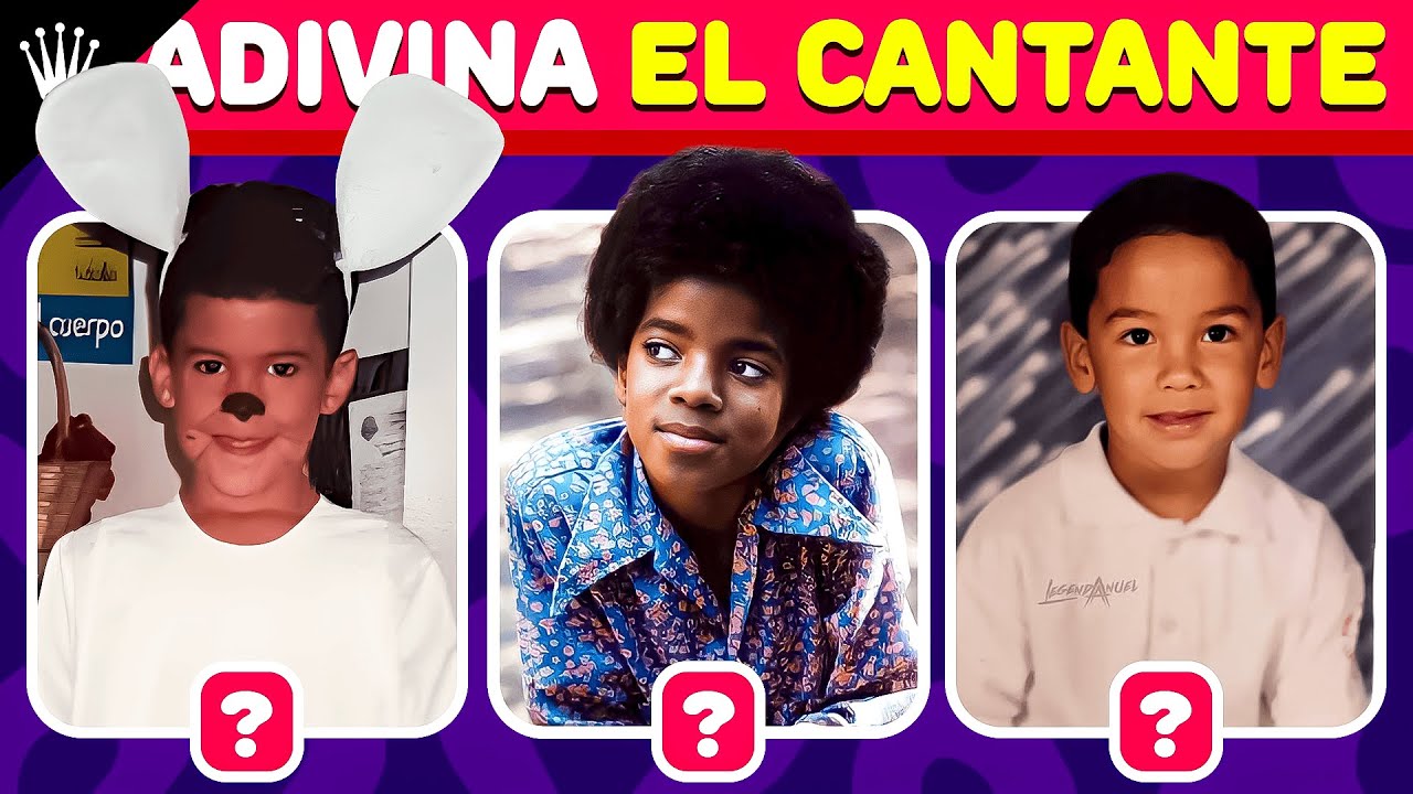 Adivina El Cantante Por Su Foto De Niño 🤔😇👶  ¿Cuantos Reconoces?  | BRAHYMUSIC