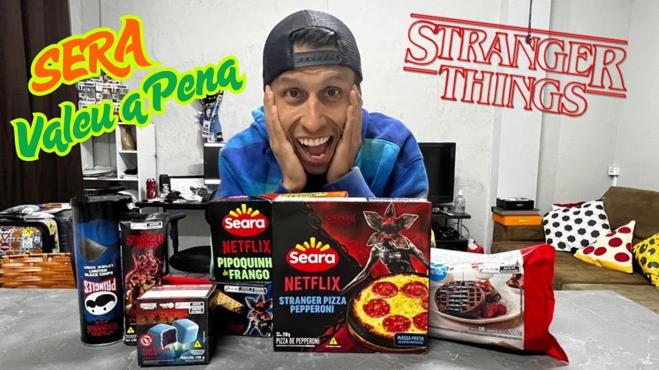 COMPREI TUDO QUE ACHEI NO MERCADO DO STRANGER THINGS PARA ASSISTIR A NOVA TEMPORADA.