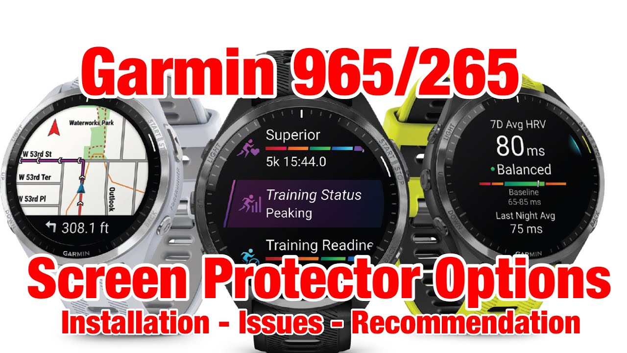 Обзор защитных плёнок для Garmin Forerunner 965/265! Характеристики, установка, удобство использо...