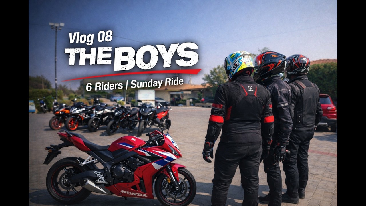 Vlog 08: THE BOYS — 6 Riders | Sunday Bike Ride to Lepakshi