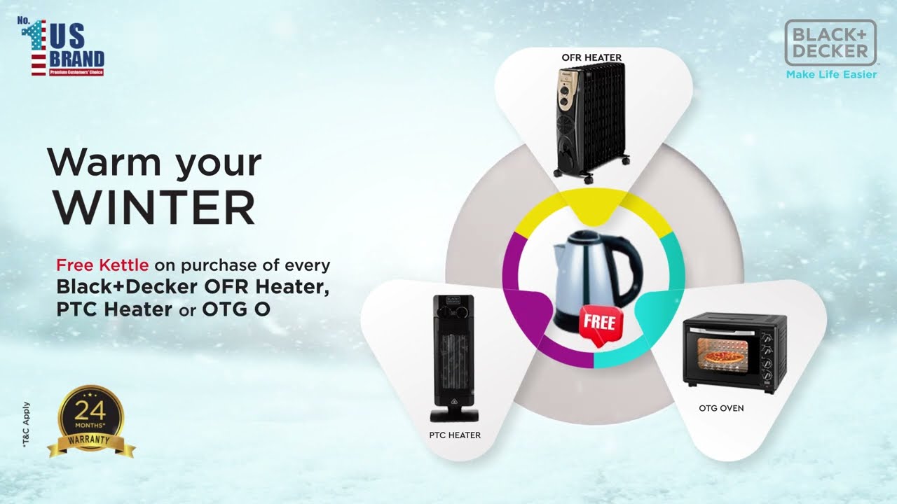 Warm your winter with BLACK+DECKER's cozy home appliances