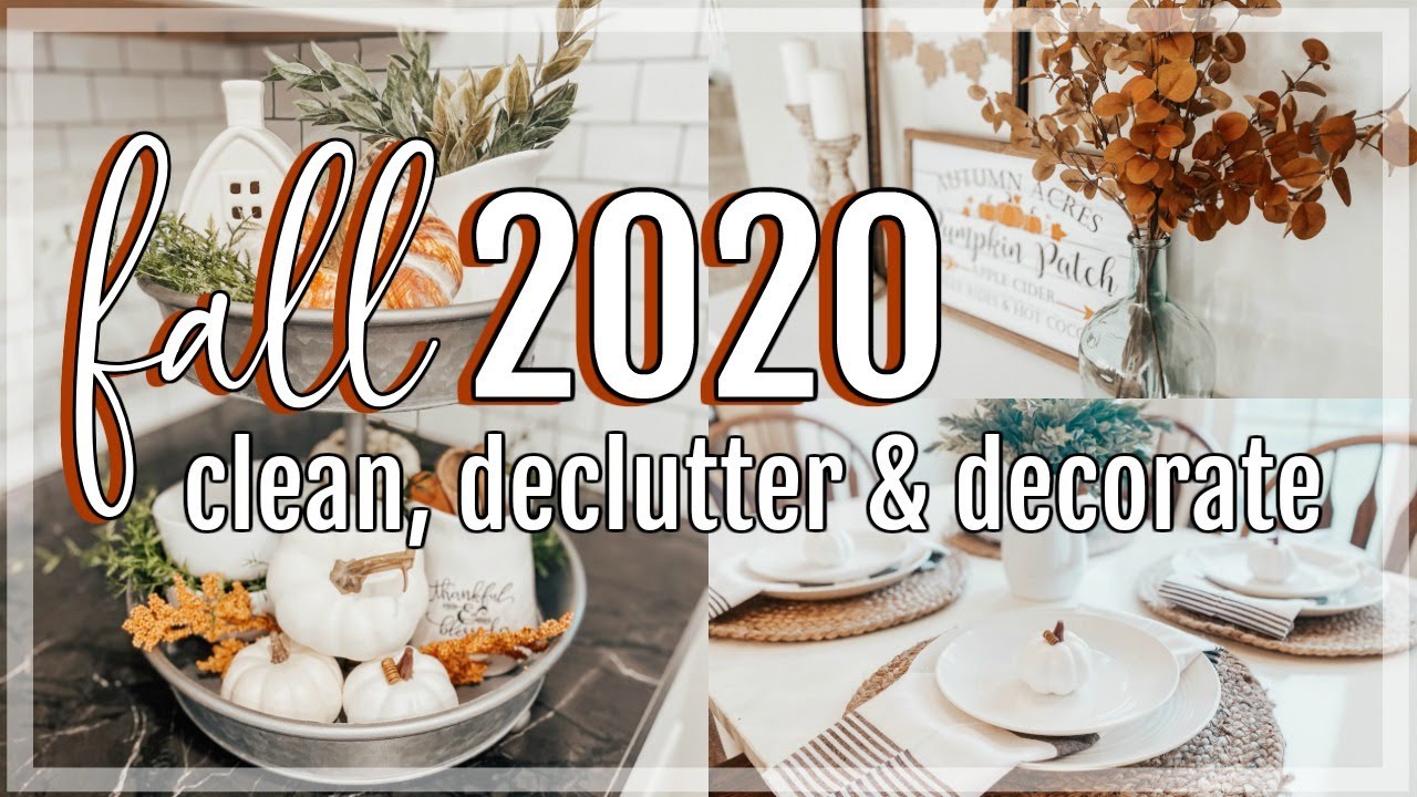 FALL CLEAN AND DECORATE WITH ME | FALL CLEAN AND DECLUTTER MOTIVATION | FALL DECORATING IDEAS