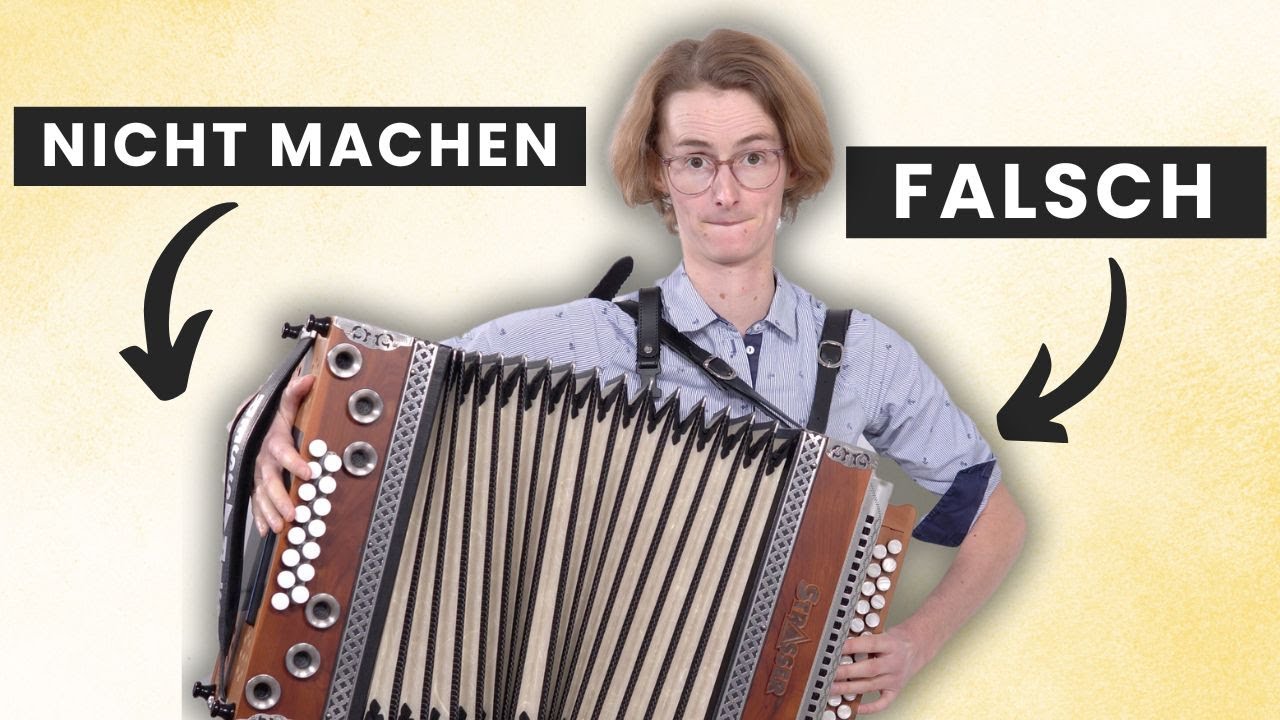 Steirische Harmonika: Richtige Haltung am Instrument