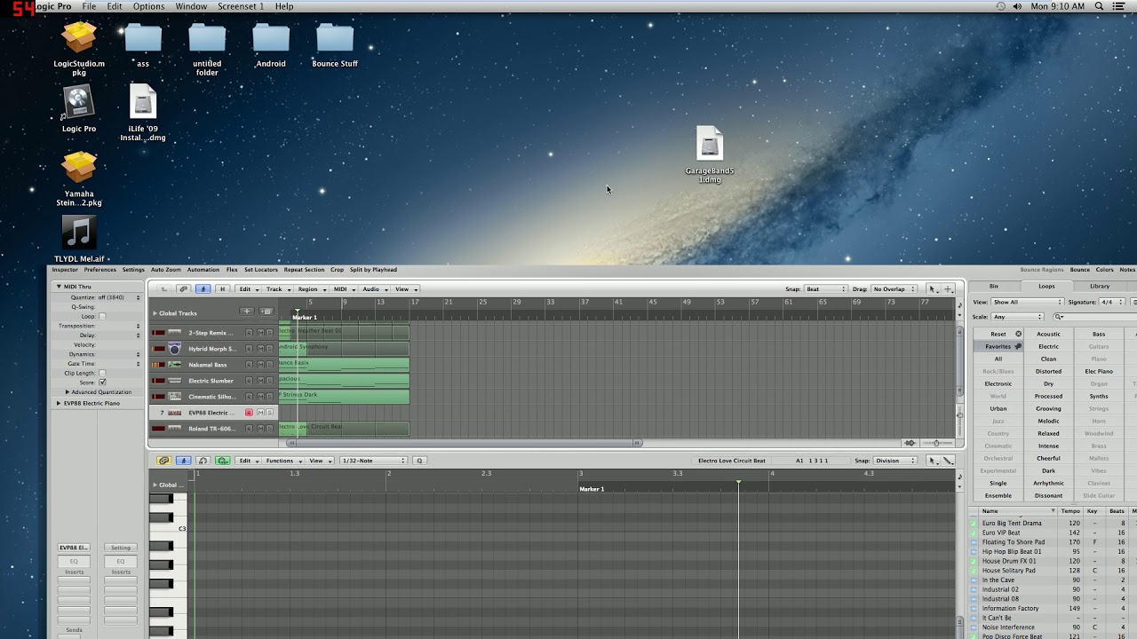 Apple Logic Pro 9 running in Vmware Workstation