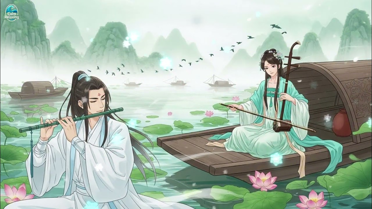 Peaceful Chinese Music | Traditional Guqin & Flute | Soothing Vibes