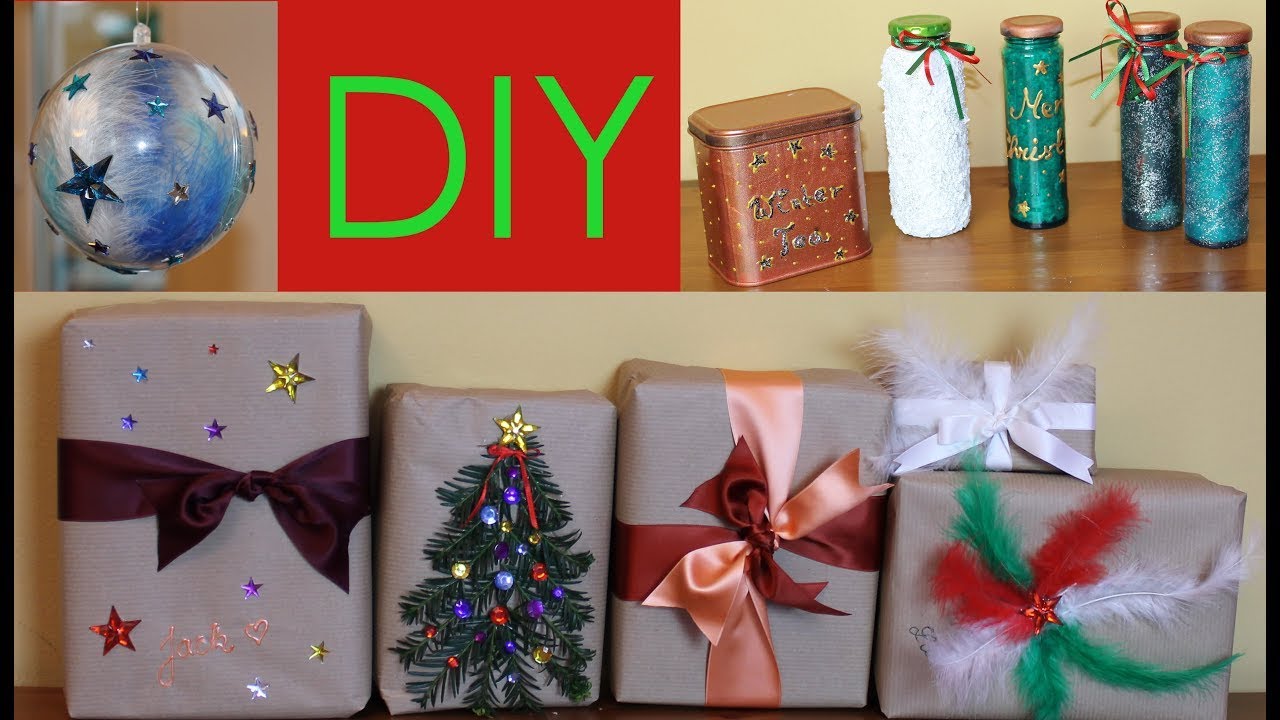 DIY originální balení vánočních dárků Vánoce 2015