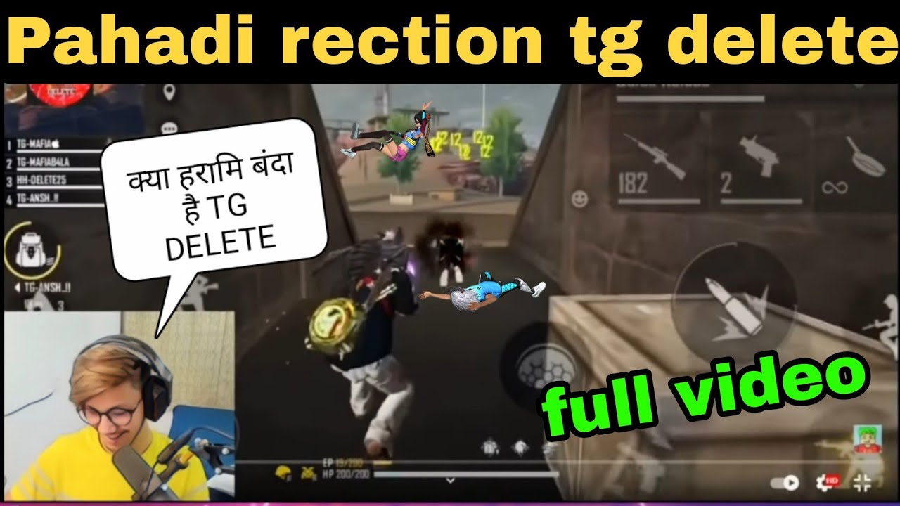 PAHADI REACTION ON TG DELETE | TE PAHADI REACTION ON TG DELETE | PAHADIGMING REACTION ON TG DELETE
