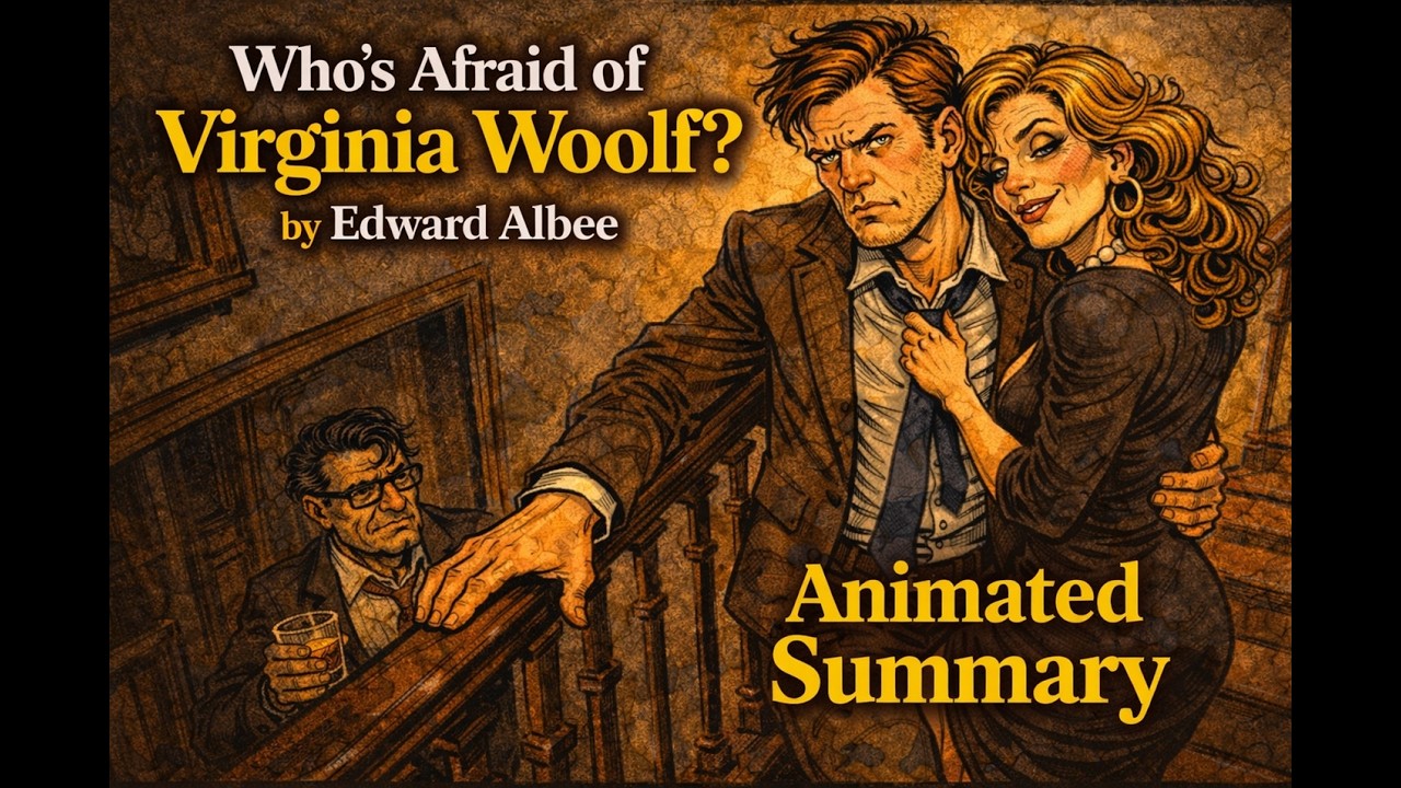 Animated summary of Who's Afraid of Virginia Woolf? by Edward Albee