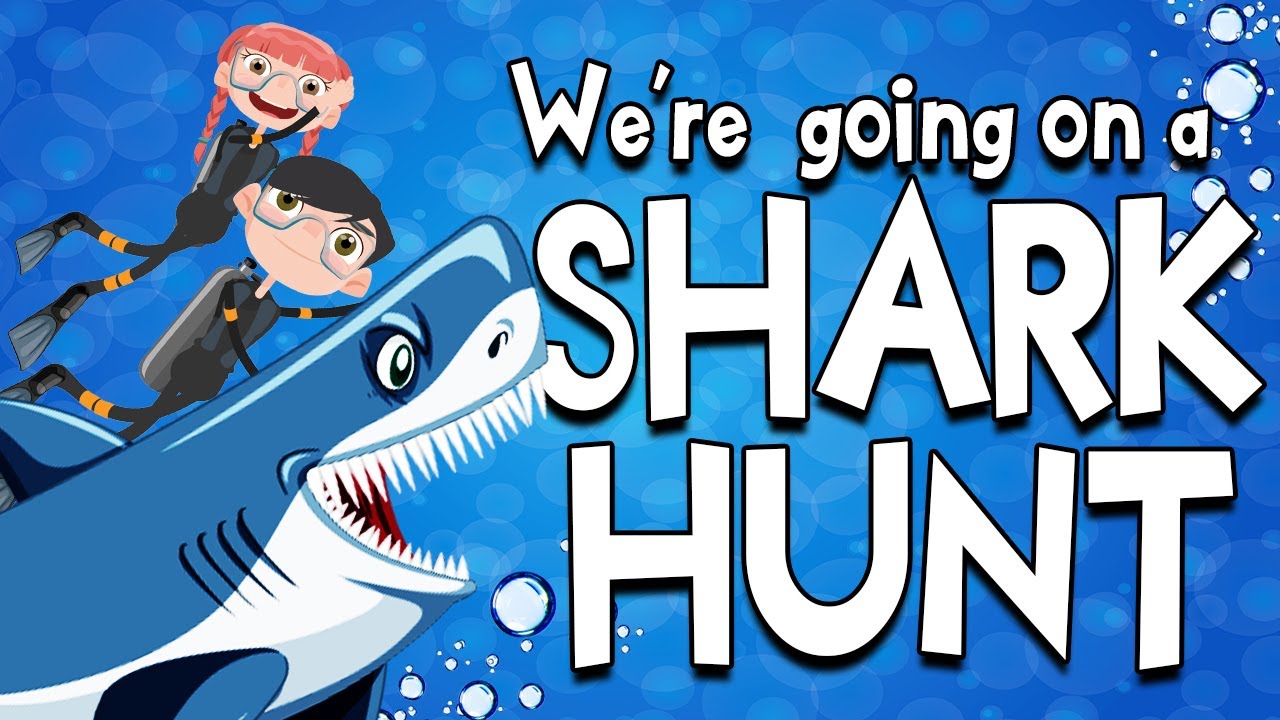🎵 We're Going on a Shark Hunt 🎵 Kids Song and Brain Break