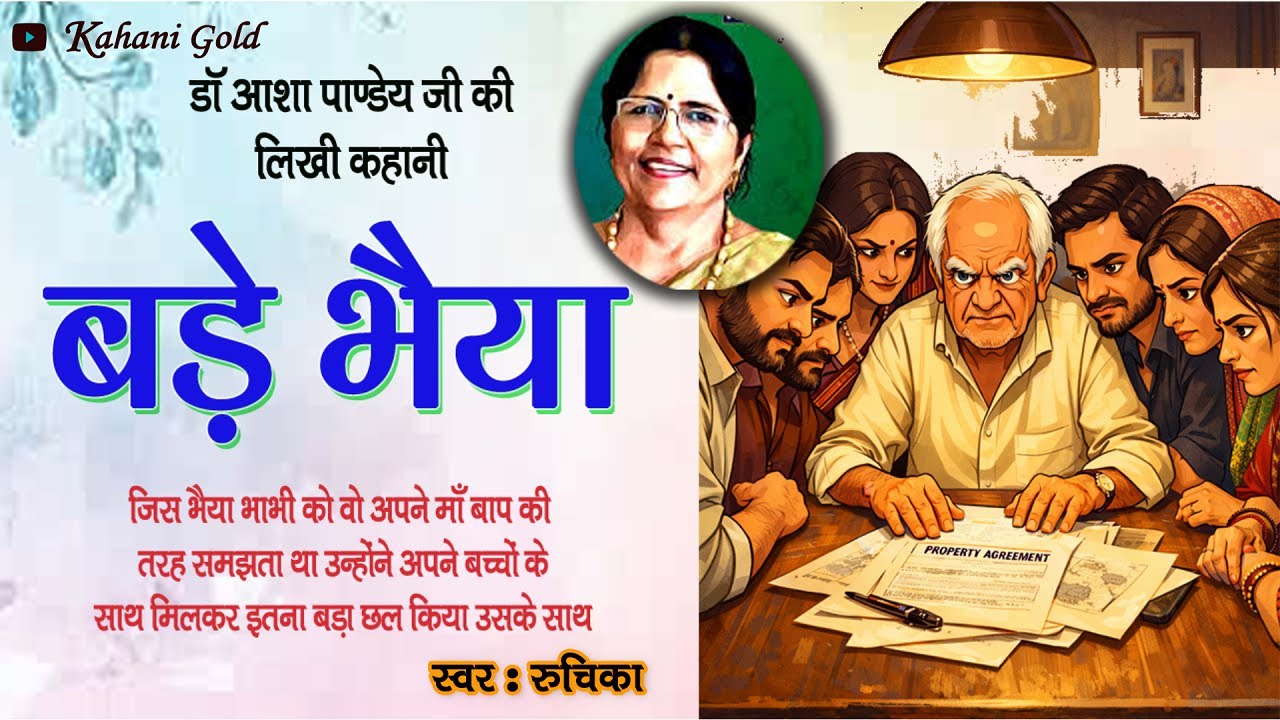 बड़े भैया - आशा पाण्डेय कहानी | Bade Bhaiya - Asha Pandey Story | Asha Pandey Kahaniyan@kahanigold