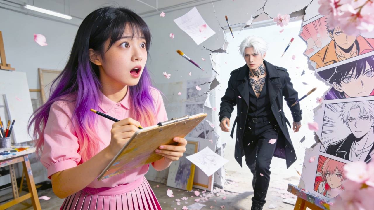 Pahlawan manga nyata! Tatapannya membara—cinta terlarang meletup!