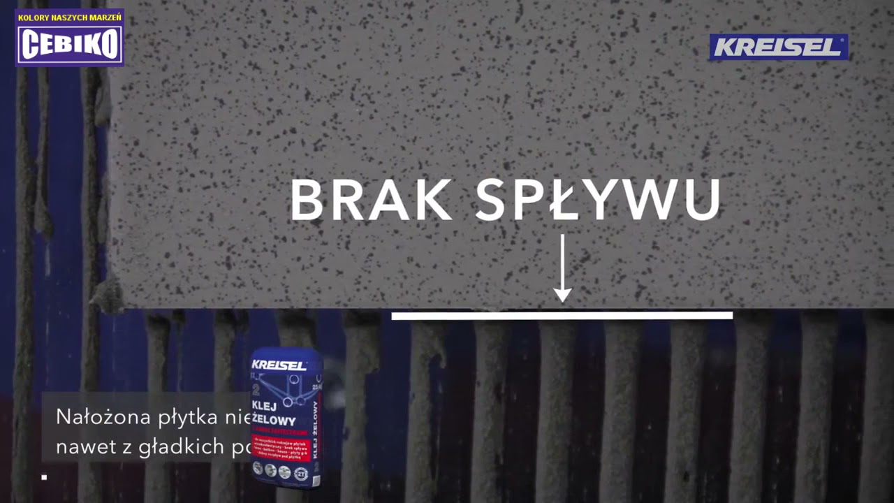 Wysokoelastyczny klej do płytek - Klej żelowy 2 KREISEL - CEBIKO