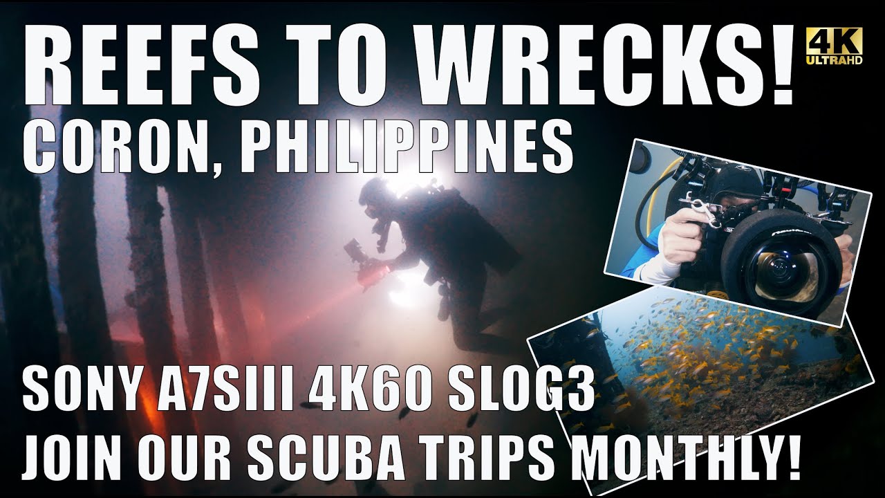 REEFS TO WRECKS, scuba diving the shipwrecks around Coron, Philippines. Sony A7SIII SLOG3, Nauticam.