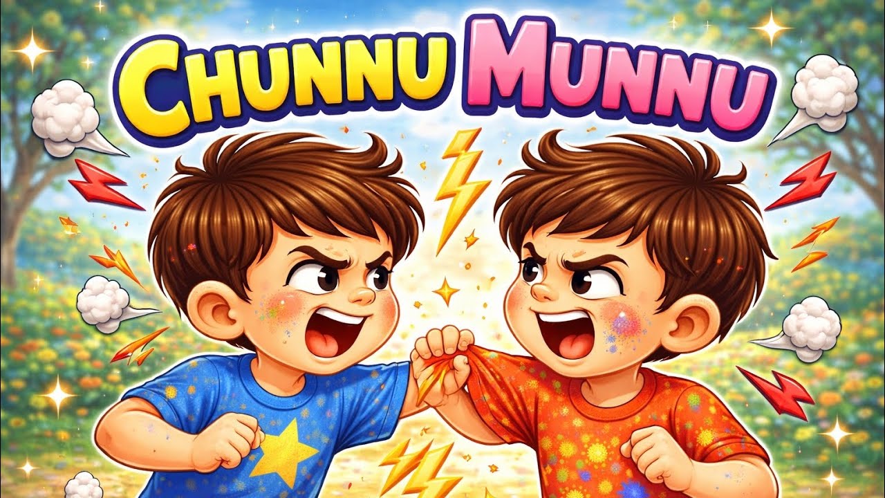 चुन्नू मुन्नू थे दो भाई 👦👦 | Kids Hindi Rhyme | Chunnu Munnu Poem | Moral Story