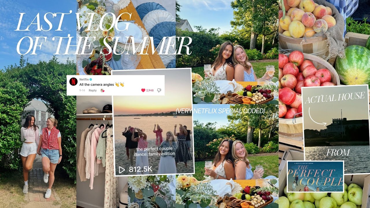 goodbye to summer... CAPE COD VLOG ✨🌊⛵️ The Perfect Couple house & intro dance (one of my fav vlogs)
