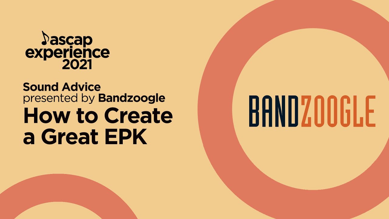 Как создать отличный EPK — презентация Bandzoogle | ASCAP Experience 2021